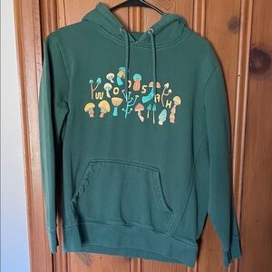 Green Mushroom Graphic Hoodie